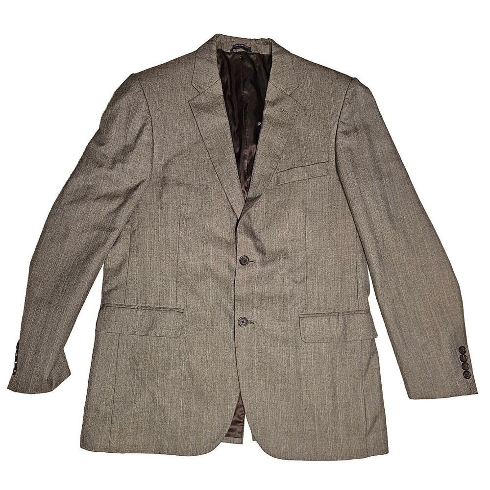 Saddlebred Blazer Sport Coat Suit Jacket Brown Mens Sz 42L